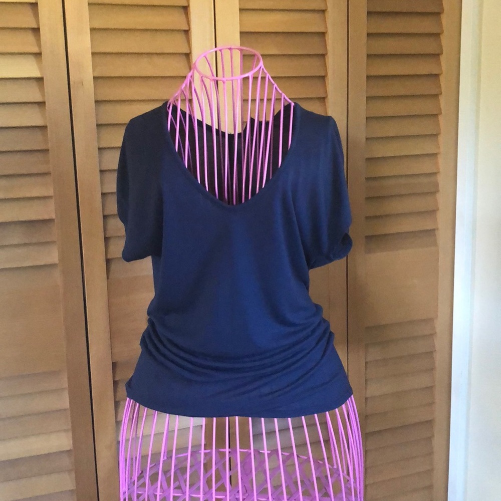 Trouve navy short sleeved shirt